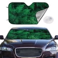 thumbnail image 2 of Kdxio Green Leave Fern Print Windshield Sun Shade,UV Rays and Sun Heat Protection,Sunshade for Car Windshield,Car Shade Front Windshield - Medium, 2 of 6