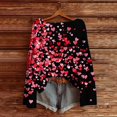 thumbnail image 2 of Women's Valentine's Day Knit Tees Trendy Long Sleeve Loose Crewneck Valentines Party Casual Shirts Fashion Clothes, 2 of 5