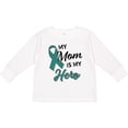 thumbnail image 3 of Inktastic My Mom is my Hero- Ovarian Cancer Awareness Boys or Girls Long Sleeve Toddler T-Shirt, 3 of 5