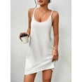 thumbnail image 3 of Sleeveless Nightgowns for Women Cotton Sleepwear Adjustable Spaghetti Strap Chemise Pj Dress with Pockets S-3XL, 3 of 6