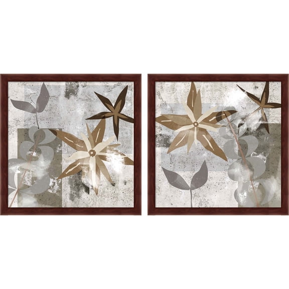 Great Art Now Autumn Forest by Melissa Wang, 2 Piece Framed Art Set Each 13"W x 13"H