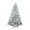 Green & White_Unlit, variant on Tcbosik 5ft Pre-Lit Hinged Artificial Christmas Tree with 300 Warm White LED Lights and 27 Pine Cones, Flocked Xmas Tree with 600 Branch Tips for Home Office Party, Green & White