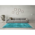 thumbnail image 3 of Ahgly Company Indoor Rectangle Abstract Light Blue Contemporary Area Rugs, 8' x 10', 3 of 4