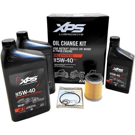 Can Am Maverick Commander Defender Trail 5W40 Full Syn Oil Change Kit 9779488