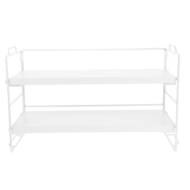 Estantería multiusos para escritorio de oficina, de 2 niveles, de madera, ideal para el hogar, la oficina, la decoración de cubículos