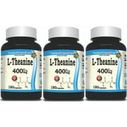 L-Theanine 3-Pack 400mg 180 Capsules