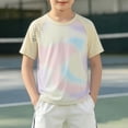 thumbnail image 3 of Boys Rash Guard Short Sleeve Boys' Quick Dry Short Sleeve Shirts Crew Neck Rash Guard Swim Tops Sun Protection Summer Tees, 3 of 8