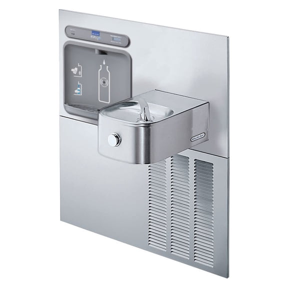 Elkay EZH2O Retrofit Bottle Filling Station with Soft Sides Fountain, Filtered 8 GPH Stainless