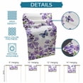thumbnail image 6 of Purple Flowers Table Runner 120 Inches, Butterfly Spring Floral Watercolor Farmhouse Bed Runner Dresser Scarves Tabletop for Indoor Outdoor Parties/Ceremony/Banquet, 13"x 120", 6 of 8