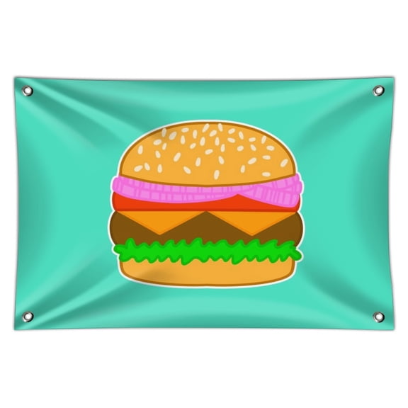 Simple Summer Hamburger Home Business Office Sign