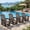 Coffee Brown, variant on DEAUL HDPE Adirondack Outdoor Glider Chair, 3-Position Adjustable Backrest All-Weather Heavy Duty Glider Chair for Pool, Teak (1 PC)