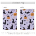 thumbnail image 4 of Yayeee Garden Flag 12" x 18" Double Sided Outdoor Yard Lawn Holiday Decorations, Purple Halloween Pumpkin, 4 of 6