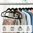 thumbnail image 3 of Ollieroo Premium Velvet Hangers,50 Pack Black Clothing Hangers,Non-Slip and Durable Coat Hangers,Heavy Duty Hangers with 360 Degree Rotatable Hook, 3 of 8