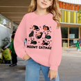 thumbnail image 2 of CPNG Girls and Boys Christmas Sweatshirt Cute Printed Crewneck Long Sleeve Pullover Sweatshirts Casual Daily Pullover Top, 2 of 5