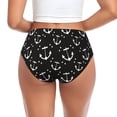 thumbnail image 3 of Womens Underwear white anchor star black Cuteness No Show Seamless Underwear for Women, Soft Stretch Women's Panties, Hipster Ladies Panties Bikini Underwear Briefs, 3 of 6