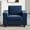 Blue, variant on BLAZANT 39.8” Accent Chair, Velvet Single Sofa Couch, Comfy Reading Chair with Extra Deep Seat, Modern Armchair with Square Armrest& Removable Cushion Cover, Wooden Frame Small Couch for Small Spaces