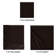 thumbnail image 3 of BELIZZI HOME Twin XL Sheet Set - Double Brushed Microfiber Twin XL Bedding Set, 3 Piece Deep Pocket Twin XL Sheet - Ultra Soft, Easy-Fit, Wrinkle Free, Quick Dry Twin XL Sheets - Chocolate Brown, 3 of 5
