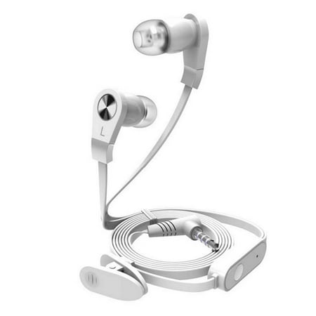 CiCi Gadgets Stream Premium High Quality Stereo Earphone with Mic Control - White CiCi Gadgets Stream Premium High Quality Stereo Earphone with Mic Control - White