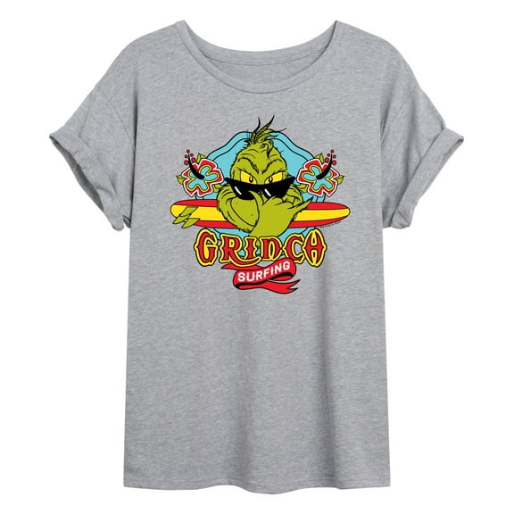The Grinch - Grinch Surfing - Juniors Ideal Flowy Muscle T-Shirt