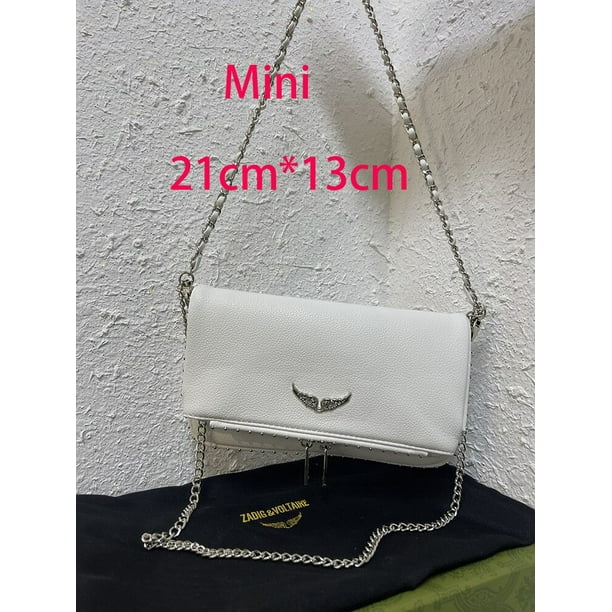 ZADIG Bolso cruzado de nailon negro para Mujer bandolera de hombro con remaches dos alas xuanjing unisex Walmart en linea