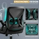thumbnail image 5 of Silla de oficina FelixKing de malla ergonómica con soporte lumbar, 5 of 8
