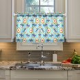 thumbnail image 5 of Shark Cracker Pattern Tier Curtains Tier Kitchen Living Room Bedroom Balcony 2 Panels 27x36 Inch, 5 of 9