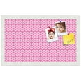 thumbnail image 2 of PinPix 20x12 Custom Cork Bulletin Board Pink - White Dots Poster Board Has a Fabric Style Canvas Finish, Framed in Pink - White Dots, by ArtToFrames (PinPix-362), 2 of 6
