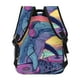 thumbnail image 4 of Easygdp Hip-Hop DJ Dolphin Mochila Ergonómica Versátil para Laptop - Múltiples Bolsillos, Correas Ajustables, Unisex para Escuela, Viajes y Actividades al Aire Libre-One Size, 4 of 5