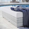 thumbnail image 6 of Modway Convene Outdoor Patio Rectangular Ottoman in Light Gray White, 6 of 6