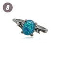 thumbnail image 4 of Anillo de plata para mujer, anillos de moda portátiles, regalos para novia, joyería decorativa, propuesta de boda, compromiso informal Ropa, zapatos y accesorios Miscelánea Azul Tamaño 8 Minnieouse AP011197-21, 4 of 6
