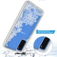 thumbnail image 5 of Samsung Galaxy S20 Plus Case, Onyxii Graphic Design Shockproof Impact Resistant Protective Full-Body Rugged Clear Hybrid Bumper Case for Samsung Galaxy S20 Plus (Lace Flower), 5 of 5