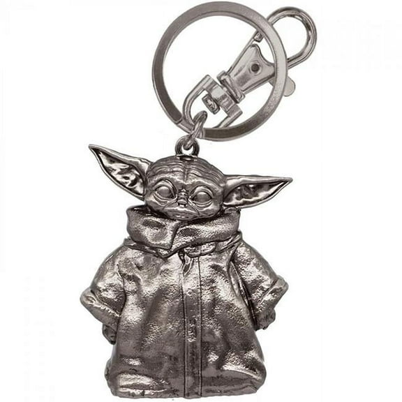 Star Wars Grogu The Child from the Mandalorian Ring Keychain, Multicolor