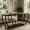 Black, variant on Fnova 70.9" Console Table, Entertainment Center TV Stand with Storage Shelves, Industrial Entryway Sofa Table for Living Room, Entryway, Hallway