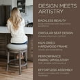 thumbnail image 6 of Maven Lane Alexander Backless Counter Stool, Reclaimed Oak w/ Ash Grey, Set of 3, 6 of 6
