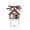 C-374, variant on Christmas Tree Pendant Wooden Carved Home Decoration, Double-layer Craftsmanship, Natural Oak Material, Elegant Home Decor, for Living Room, Office Desk, Festive Season Accent, Handmade Artisan