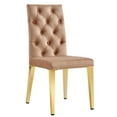 thumbnail image 1 of Canadian Roma Mocha Dining Chair Golden Legs, 1 of 3