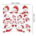thumbnail image 3 of 60% Discount Promotional Items: Christmas Doodle Stickers Christmas Wall Sticker Self Adhesive Creative Snowman Window Glass Sticker Pvc Reflective Sticker, By Meiiso, 3 of 6