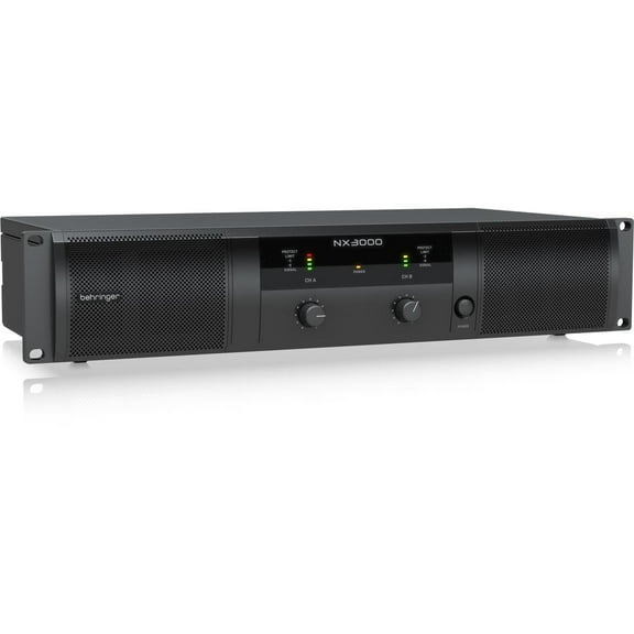 Behringer NX3000 3000W Ultra-Lightweight Class-D Power Amplifier with SmartSense Loudspeaker Impedance Compensation