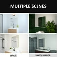 thumbnail image 4 of Wall Mirror 30" x 36" Rectangular Rounded Corner Mirror Aluminum Framed Vanity Mirror for Make up, 4 of 13