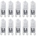 thumbnail image 1 of 10pcs Bi Pin G9 Bombilla halógena, G9 Base Luz halógena 120V 40W Blanco cálido Reemplazo de iluminación del hogar JFHHH pequeña, 1 of 2