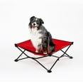 thumbnail image 5 of Coolaroo On the Go Elevated Travel Dog Bed, Medium, Red, 5 of 7