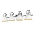 thumbnail image 2 of Duncan CH 4 Light Bath Vanity, Chrome with White Shades, 2 of 3