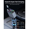 thumbnail image 2 of Cargador de coche EFFIFLOW 107W retráctil USB-C y Lightning, 2 of 6