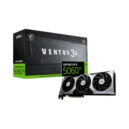 Msi 297907 Vcx Geforce Rtx 5060 Ti 16g Ventus 3x Oc 16gb Gddr7 Retail