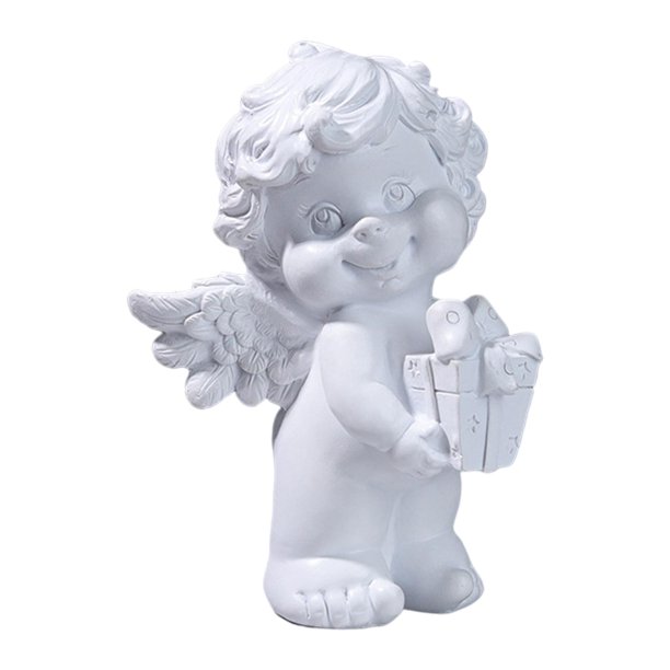 Estatuilla de ángel creativa, accesorios de escultura artesanal, adorno artístico, resina coleccionable para decoración del hogar, Patio, césped de , Regalo Sunnimix Estatuilla de ángel