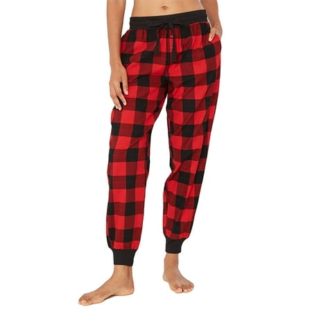 

Niuer Women Pajama Lounge Pants Plaid Print Comfy Casual Elastic Waist Pj Bottoms Pants Sleeppwear Trousers Ladies Winter Casual Loose Pants
