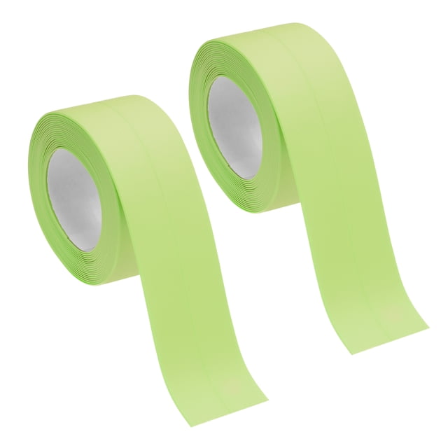 Uxcell 2 Rollos de Cinta de Sellado Verde, 1.5" x 10.5 Ft para Bañera