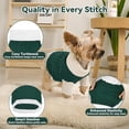 thumbnail image 2 of Jersey para perro Lorehelina Argyle, tejido, cuello alto, S, verde, 2 of 7