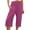 Hot Pink, variant on Utoimkio White Capri Leggings for Women's Loose Wide Leg Pants High Waist Straight Pants Casual Pants