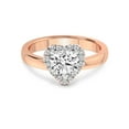 thumbnail image 3 of 2 Carat IGI Certified Heart Shape Lab Grown Diamond Engagement Ring | 14K Rose Gold | Anna Hidden Accents Halo Lab Diamond Ring | FG-VS1-VS2 Quality Friendly Diamonds, 3 of 5